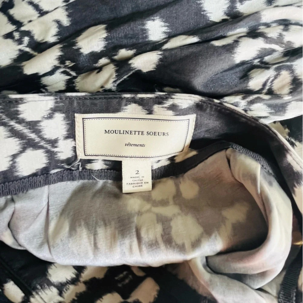 Anthropologie Moulinette Soeurs Silk Blend Floral A-Line Skirt - Picture 6 of 8